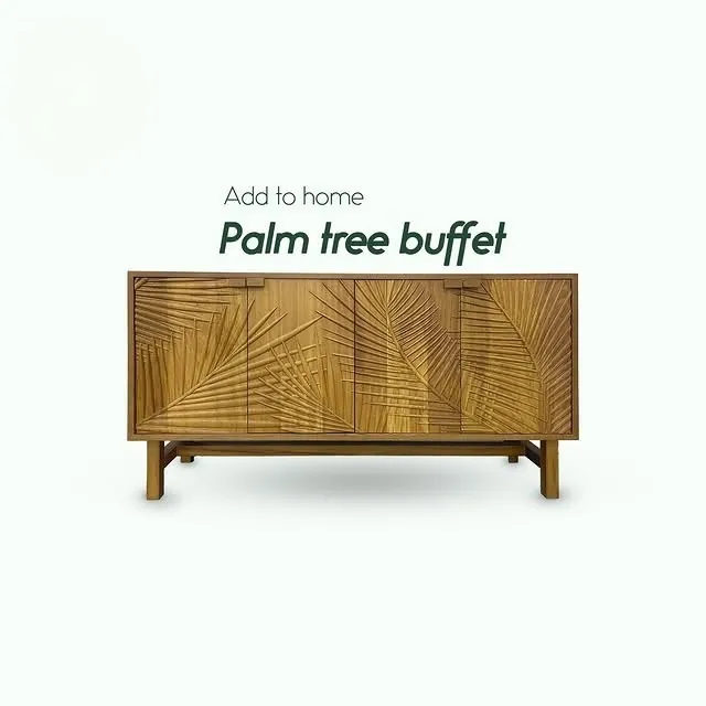 Okra ad for the Palm Tree Buffet